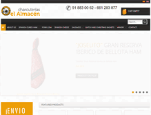 Tablet Screenshot of charcuteriaselalmacen.com